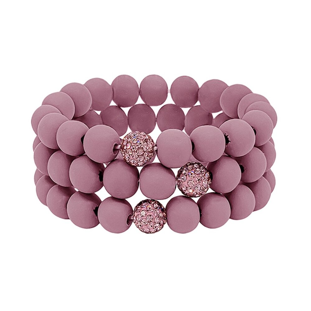 Elegant Purple Beaded Bracelet
